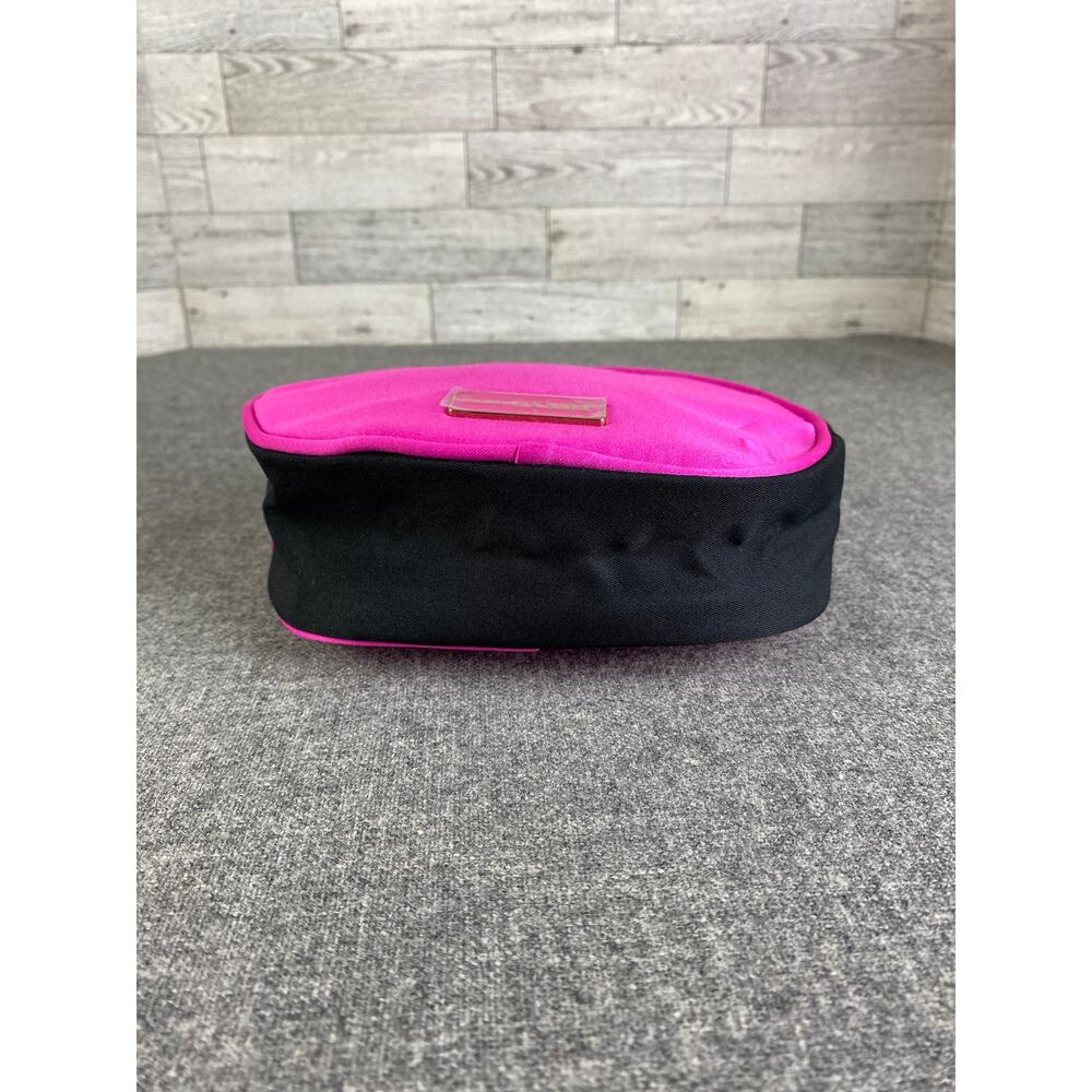 PRADA CANDY TRAVEL Cosmetic Toiletry Bag Pink Round Zip Pouch Case - Picture 8 of 8